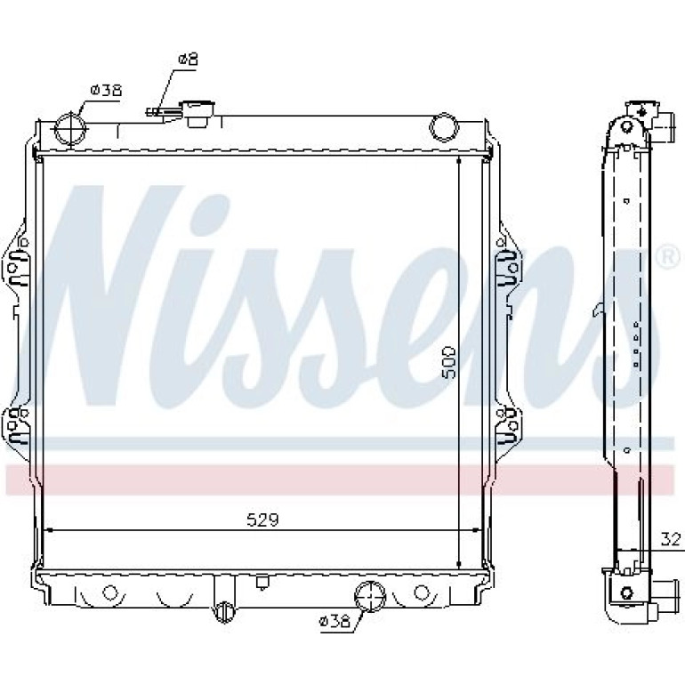 Wasserkühler PKW 64598A