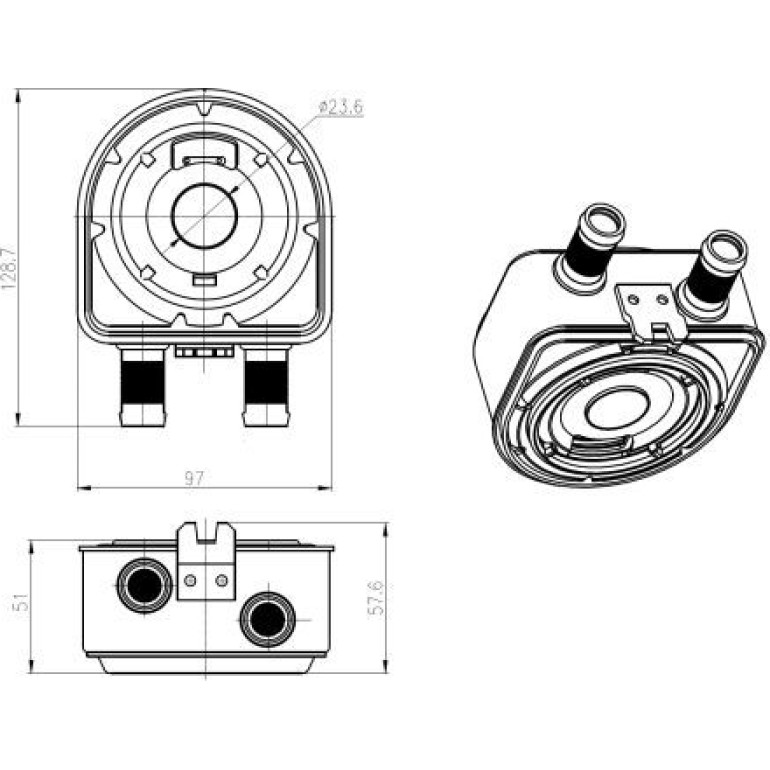 Ölkühler, Motor“L 31836 Ölkühler, Motor“L 31836