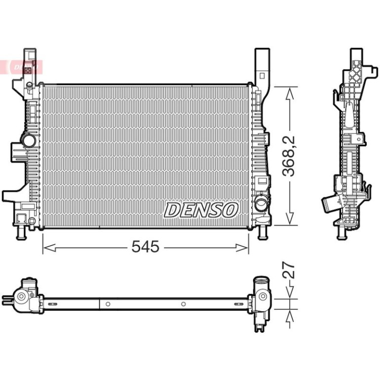 DENSO Kühler, Motorkühlung DRM10122 DENSO Kühler, Motorkühlung DRM10122