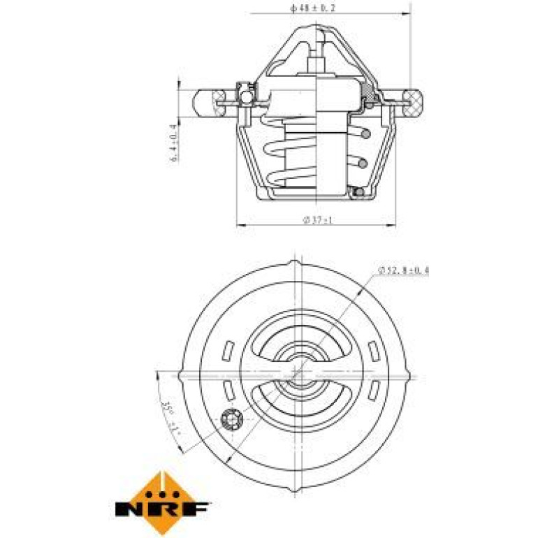 Thermostat, Kühlmittel 725159 Thermostat, Kühlmittel 725159