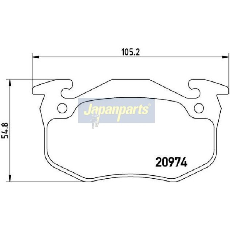 Japanparts Bremsbeläge PP-0611AF Japanparts Bremsbeläge PP-0611AF