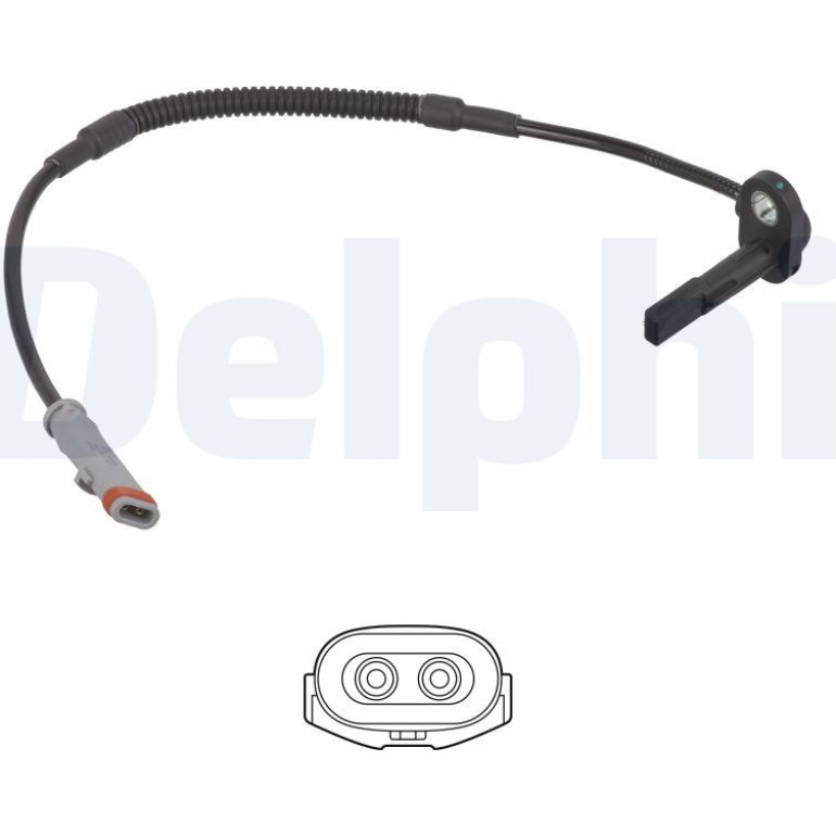 DELPHI Sensor, Raddrehzahl SS21252-12B1 DELPHI Sensor, Raddrehzahl SS21252-12B1