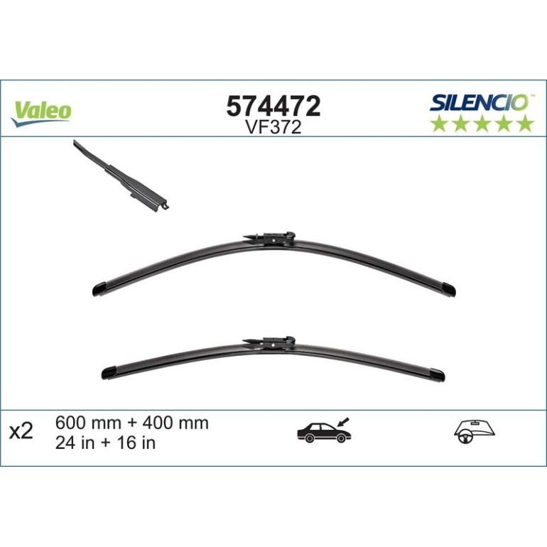 VM372 VALEO Silencio X.TRM Wischer 574472 VM372 VALEO Silencio X.TRM Wischer 574472