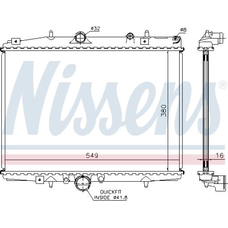 Wasserkühler PKW 61291A Wasserkühler PKW 61291A