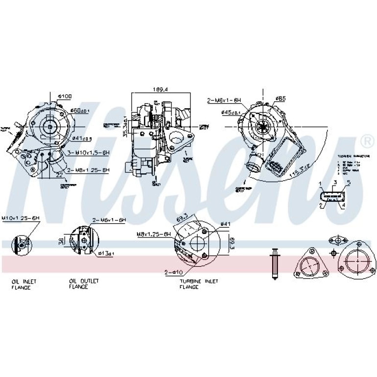 NISSENS Turbolader 93412 NISSENS Turbolader 93412