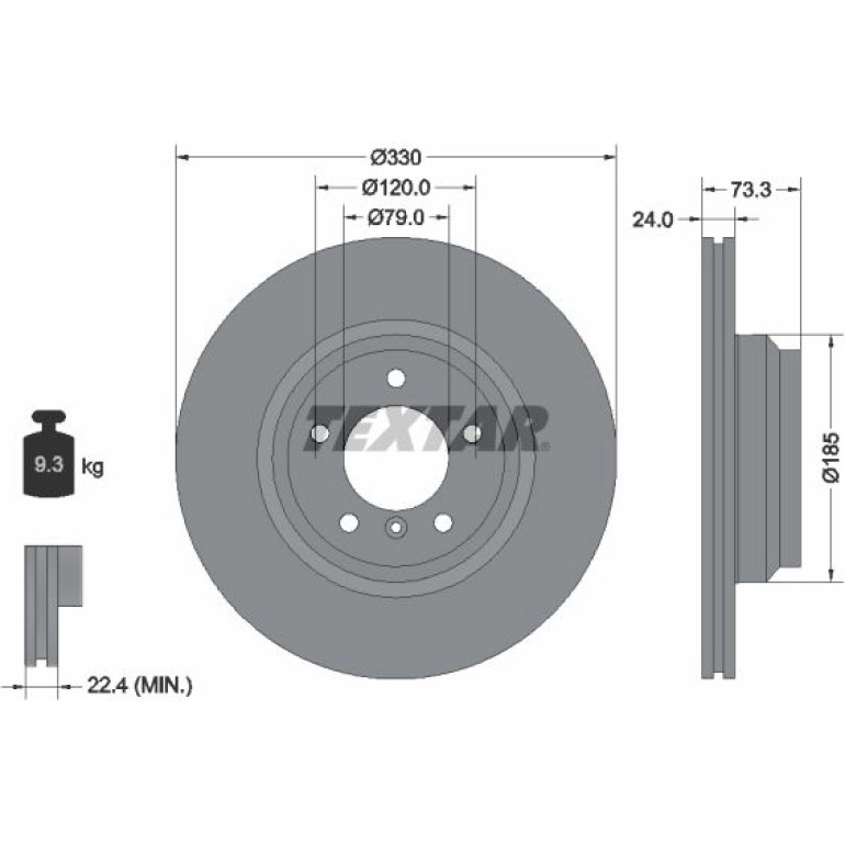 Bremsscheibe Bmw S. 1/3/X1 2.0-3.0 05-15 92137805 Bremsscheibe Bmw S. 1/3/X1 2.0-3.0 05-15 92137805
