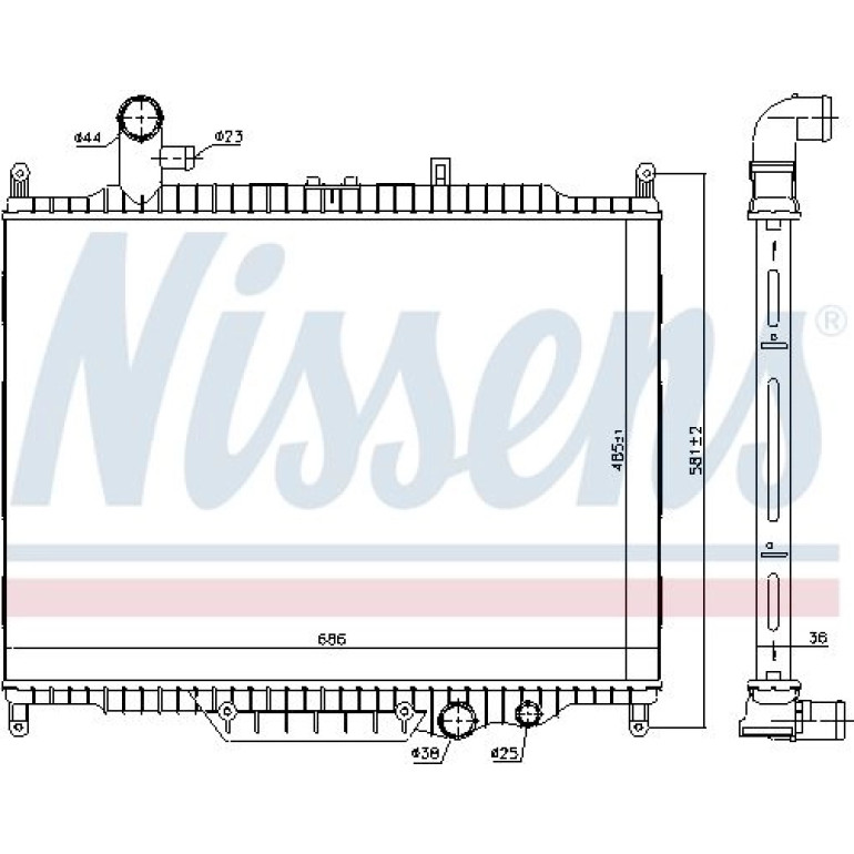 Wasserkühler PKW 64332 Wasserkühler PKW 64332
