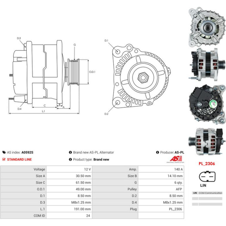 Generator A0592S Generator A0592S
