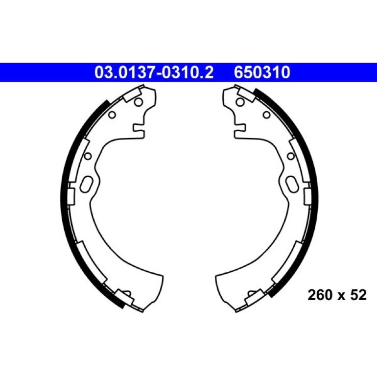 ATE Bremsbacken 03.0137-0310.2 ATE Bremsbacken 03.0137-0310.2