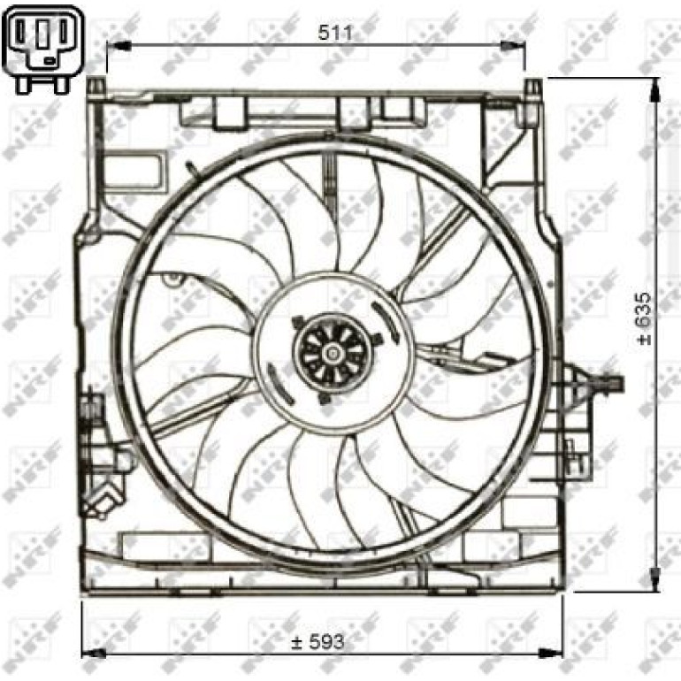Lüfter Motorkühlung 47734 Lüfter Motorkühlung 47734