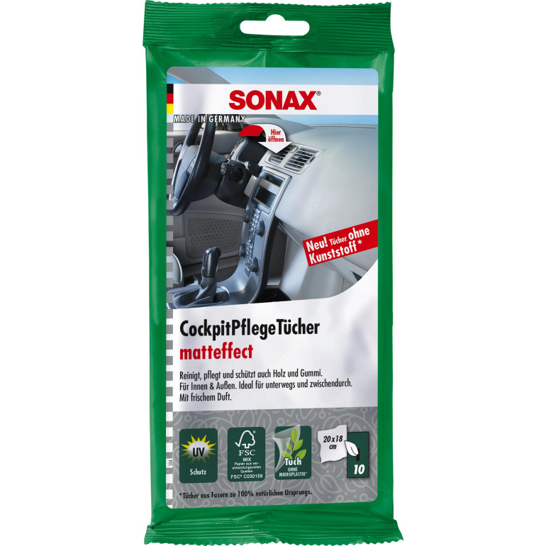 Sonax CockpitPflegeTücher matt Stk 04158000