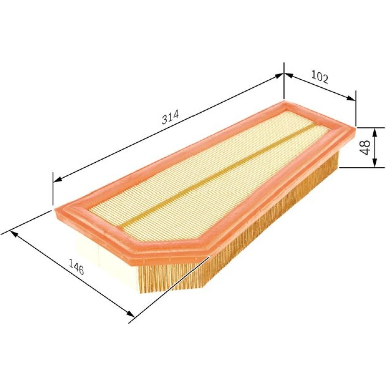 Luftfilter F 026 400 134 Luftfilter F 026 400 134