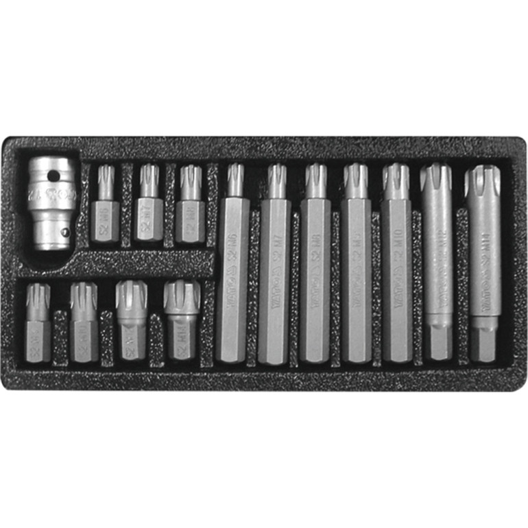 Bitsatz Ribe M6-M14 15Tlg. Metallkasten YT-0419 Bitsatz Ribe M6-M14 15Tlg. Metallkasten YT-0419