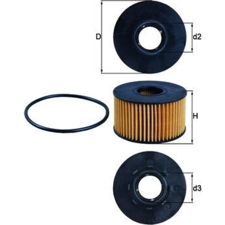 MAHLE Ölfilter OX 191D MAHLE Ölfilter OX 191D