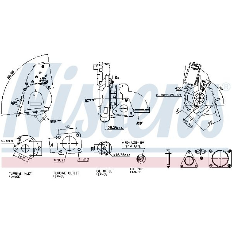 NISSENS Turbolader 93128
