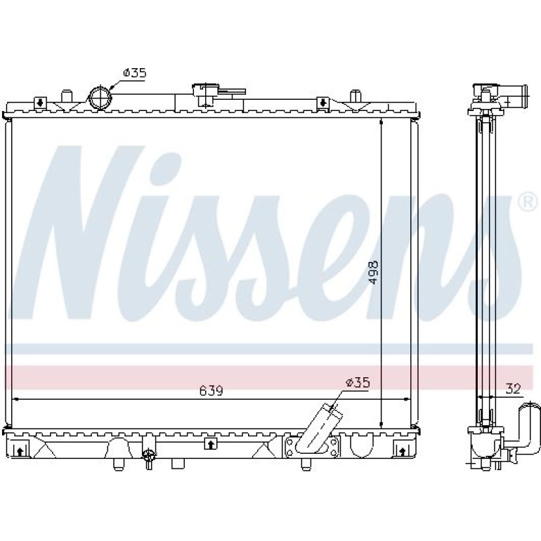 Wasserkühler PKW 62895A Wasserkühler PKW 62895A