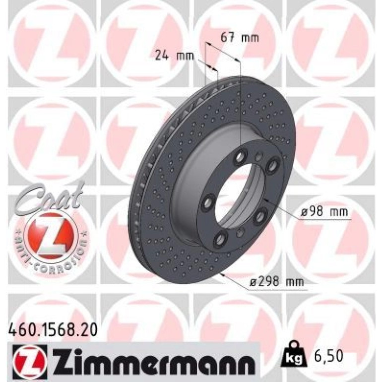 ZIMMERMANN Bremsscheibe 460.1568.20 ZIMMERMANN Bremsscheibe 460.1568.20
