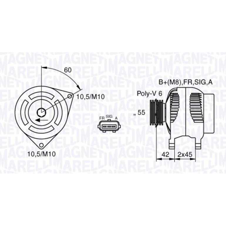 MAGNETI MARELLI Generator 063377416010