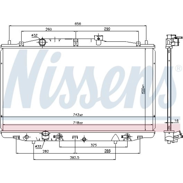 Wasserkühler PKW 69475 Wasserkühler PKW 69475