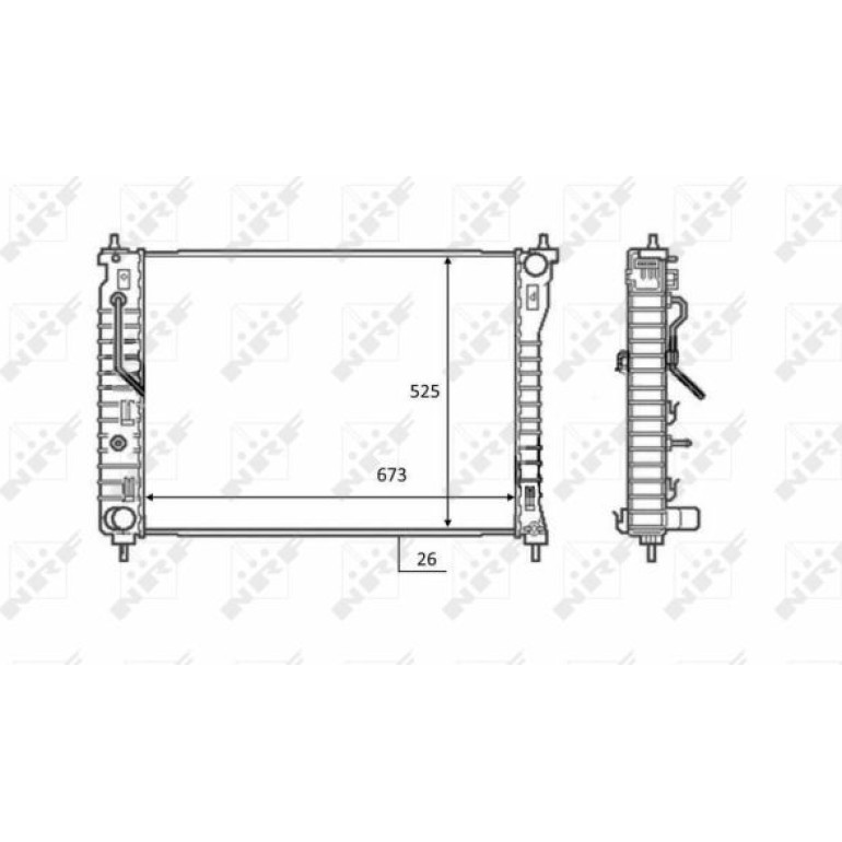 Kühler, Motorkühlung NRF58449 Kühler, Motorkühlung NRF58449