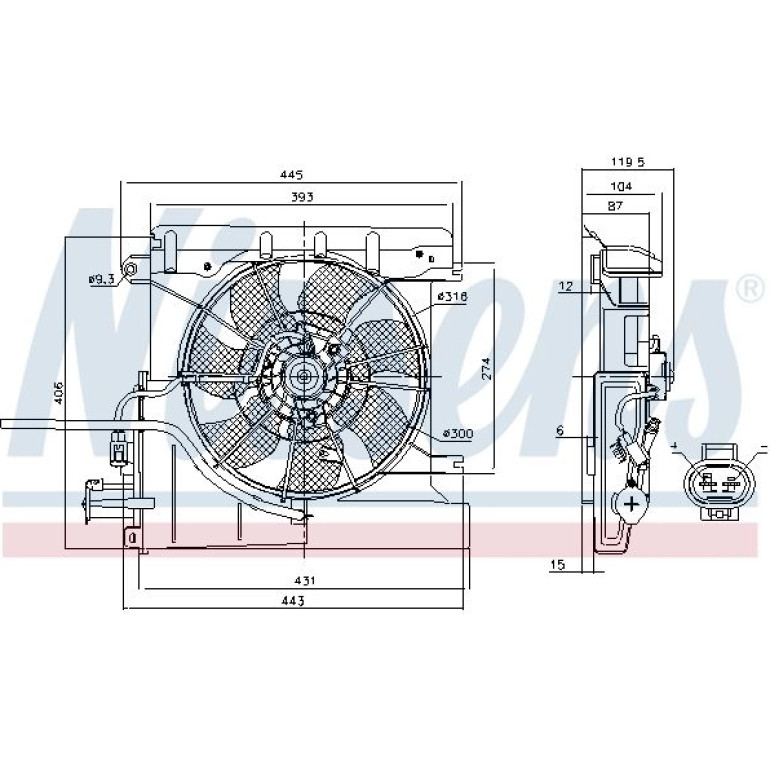 Kühlerlüfter PKW 85939 Kühlerlüfter PKW 85939