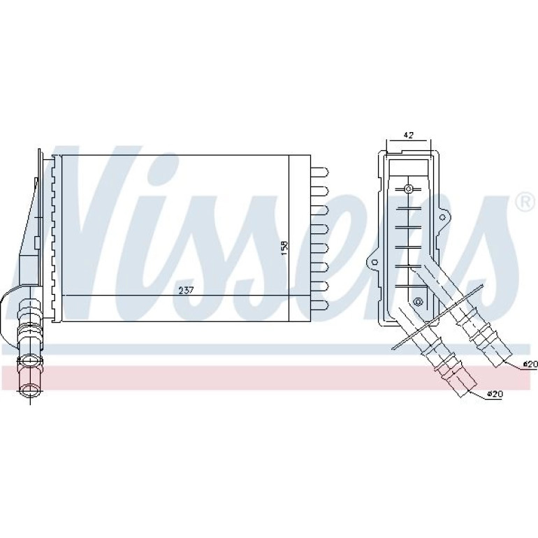 Heizkühler PKW 73374 Heizkühler PKW 73374