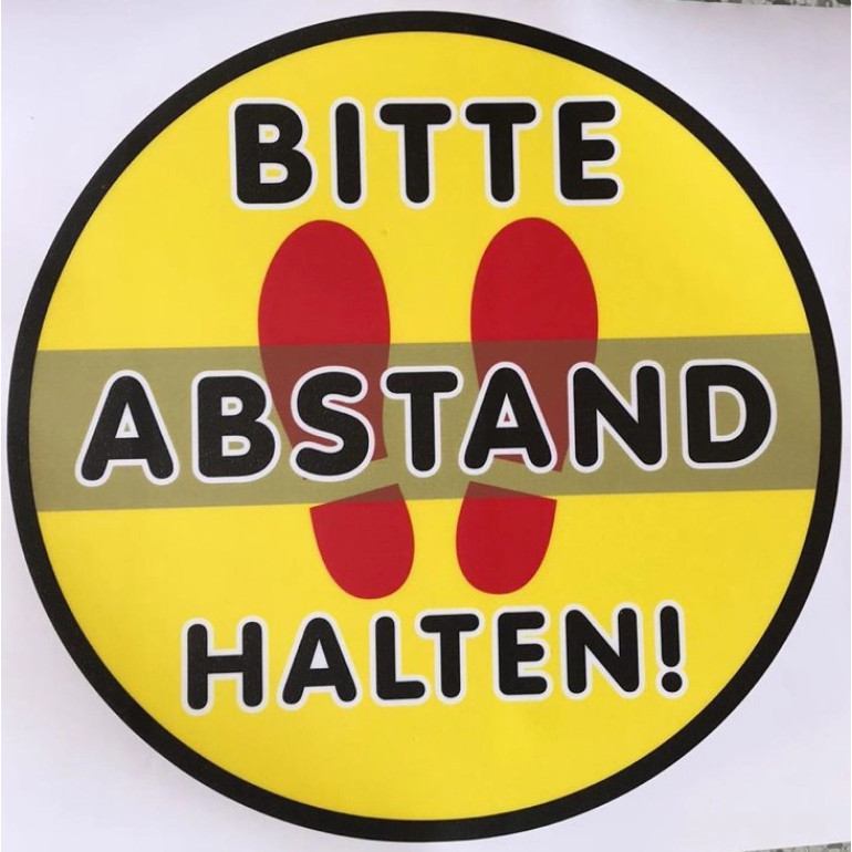 Bodenaufkleber Abstand halten 26051 Bodenaufkleber Abstand halten 26051