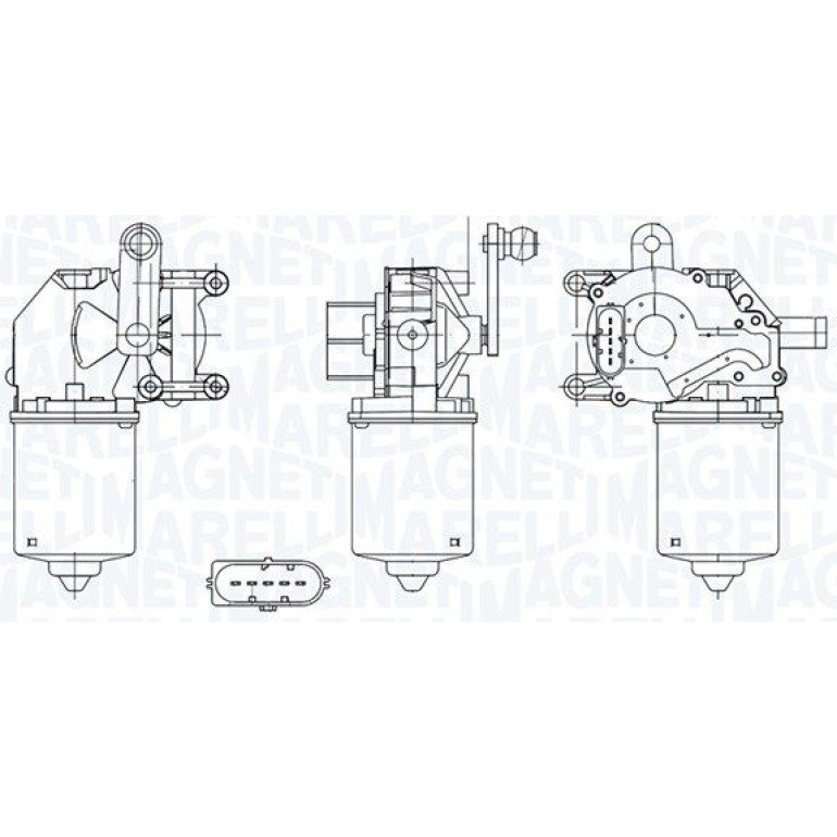 MAGNETI MARELLI Wischermotor 064050002010 MAGNETI MARELLI Wischermotor 064050002010