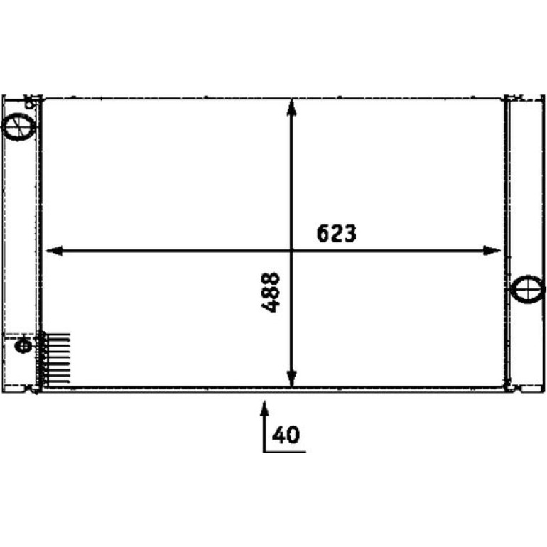 Kühler, Motorkühlung CR 511 000P Kühler, Motorkühlung CR 511 000P