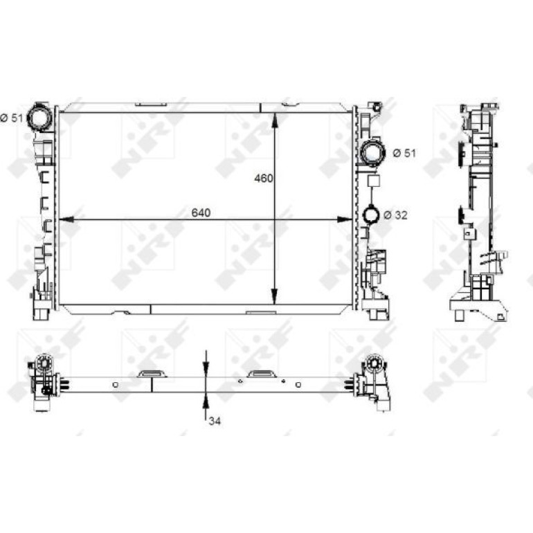 Kühler, Motorkühlung 59133 Kühler, Motorkühlung 59133