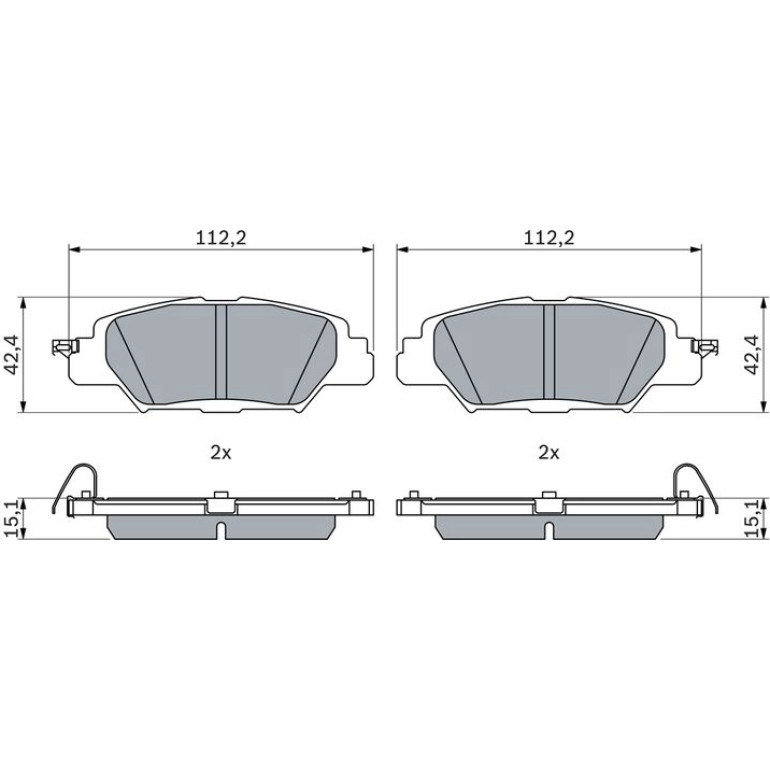 Bremsbelag 0 986 460 006 Bremsbelag 0 986 460 006