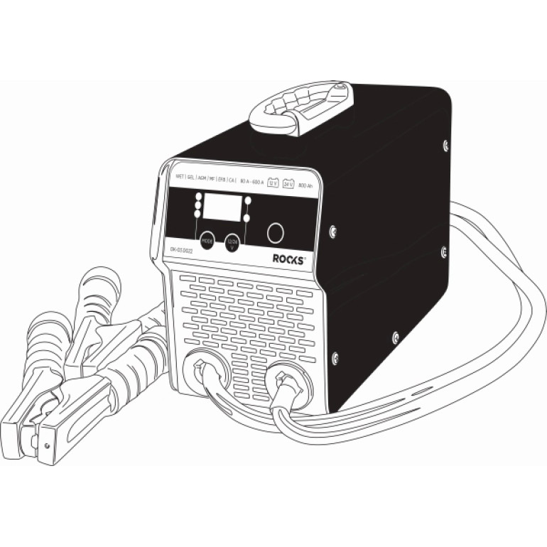 ROOKS Inverter-Ladegerät 12/24 V, 80-600 A für Profis ROOKS Inverter-Ladegerät 12/24 V, 80-600 A für Profis