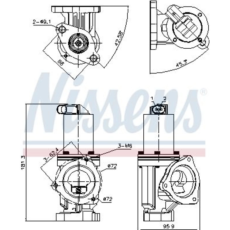 NISSENS Agr-Ventil 98167 NISSENS Agr-Ventil 98167