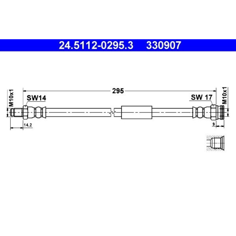 ATE Bremsschlauch 24.5112-0295.3 ATE Bremsschlauch 24.5112-0295.3