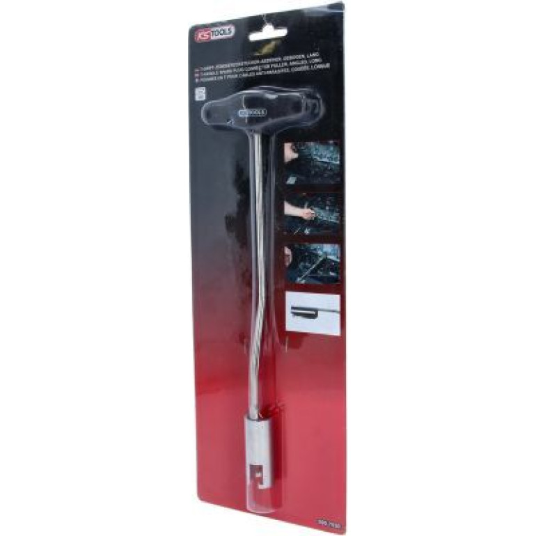 KS TOOLS Zündkerzenstecker-Abzieher mit T-Griff, gebogen, lang 500.7530 KS TOOLS Zündkerzenstecker-Abzieher mit T-Griff, gebogen, lang 500.7530