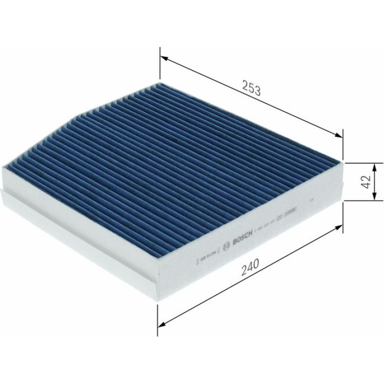 Aktivkohleinnenraumfilter 0 986 628 645 Aktivkohleinnenraumfilter 0 986 628 645