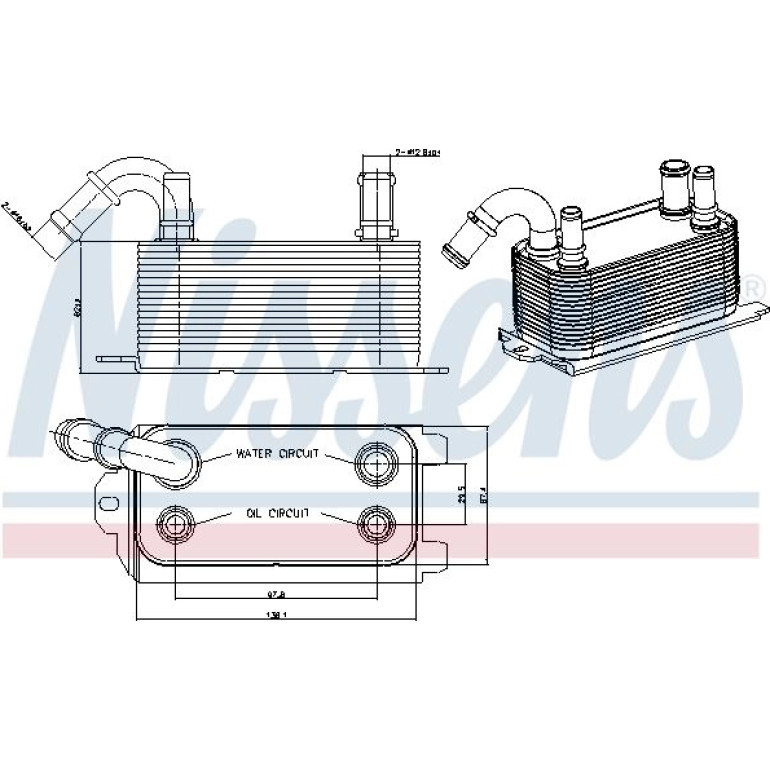 Ölkühler PKW 90661 Ölkühler PKW 90661