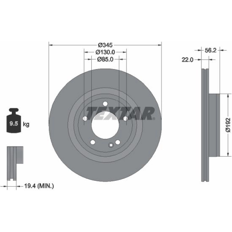 Bremsscheibe 92345705 Bremsscheibe 92345705