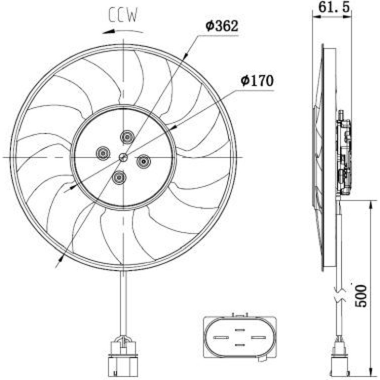 Lüfter Motorkühlung 47931