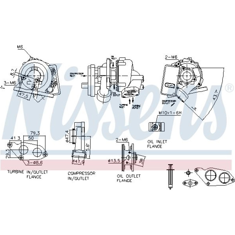 NISSENS Turbolader 93347 NISSENS Turbolader 93347