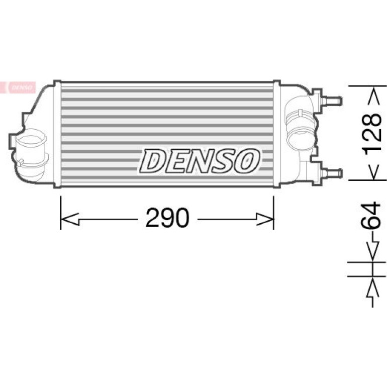 DENSO Ladeluftkühler DIT09115 DENSO Ladeluftkühler DIT09115