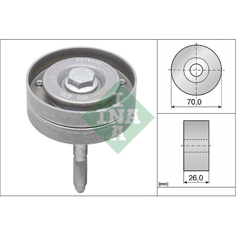 Umlenk-/Führungsrolle, Keilrippenriemen 532 0596 10 Umlenk-/Führungsrolle, Keilrippenriemen 532 0596 10