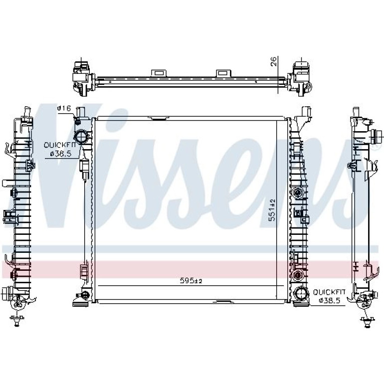Wasserkühler PKW 67188 Wasserkühler PKW 67188