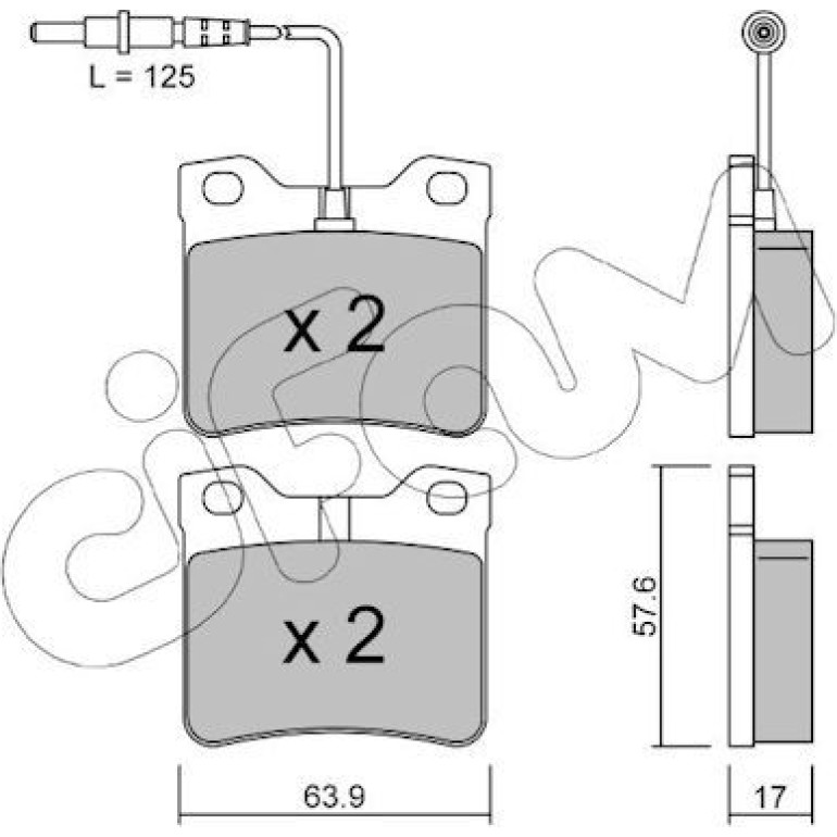 CIFAM Bremsbelagsatz, Scheibenbremse 822-192-0
