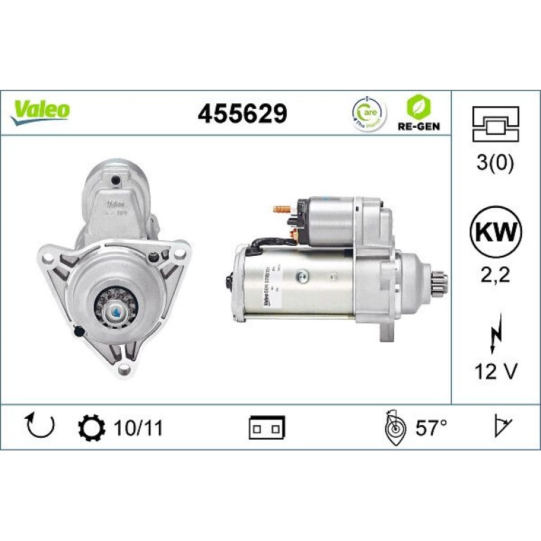 VALEO Anlasser 455629 VALEO Anlasser 455629