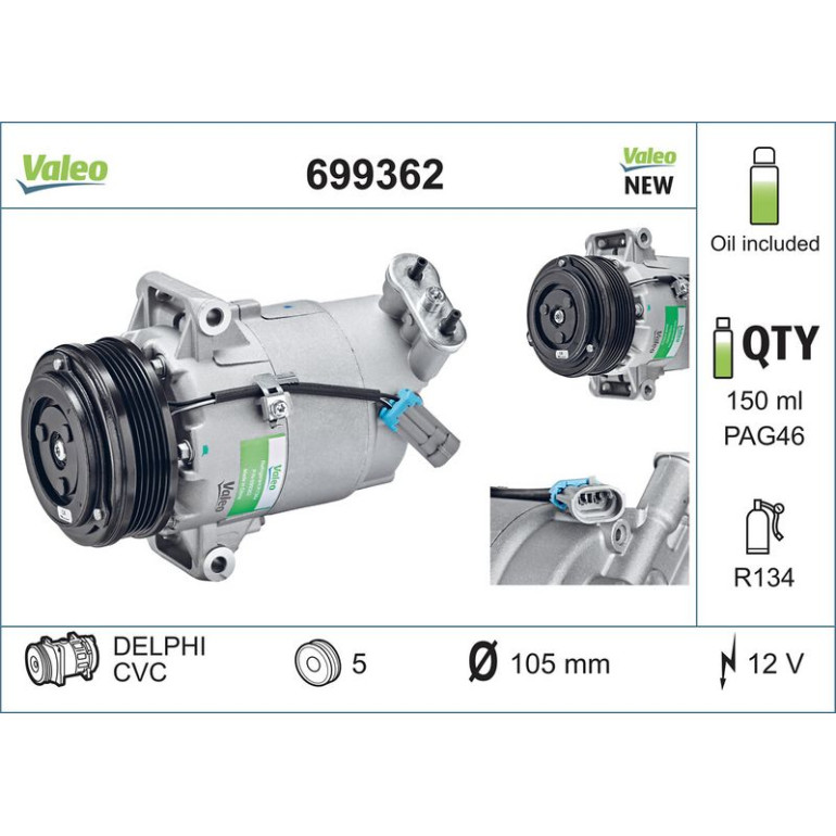 Kompressor, Klimaanlage 699362 Kompressor, Klimaanlage 699362