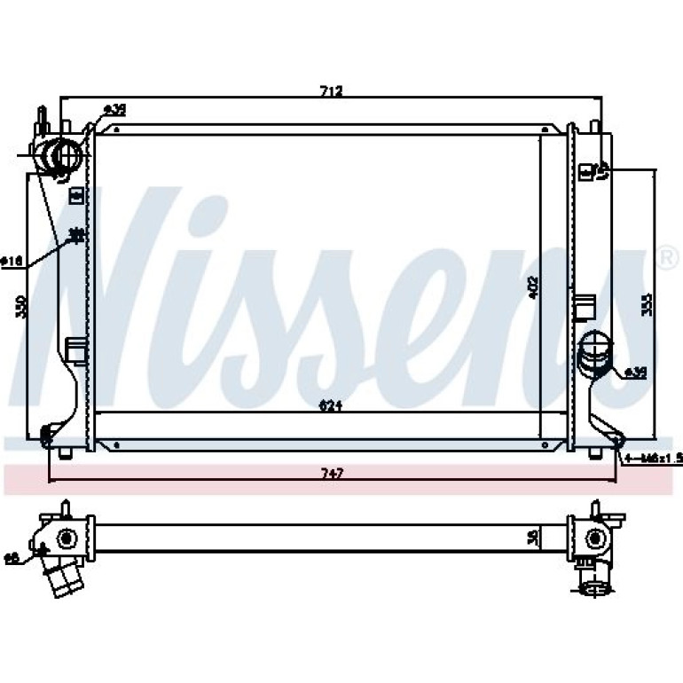 Wasserkühler PKW 64695 Wasserkühler PKW 64695
