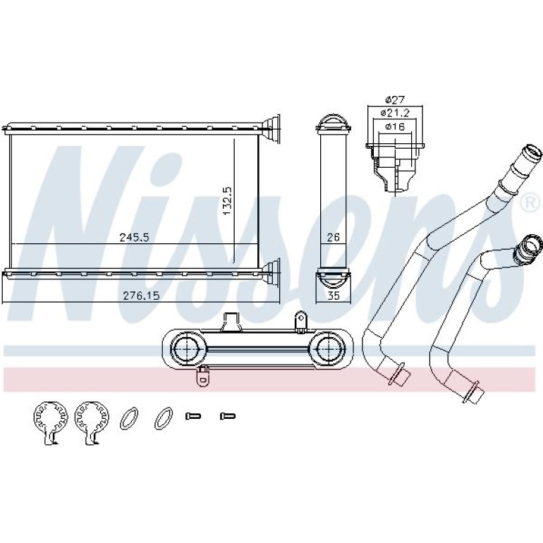 Heizkühler PKW 707190 Heizkühler PKW 707190