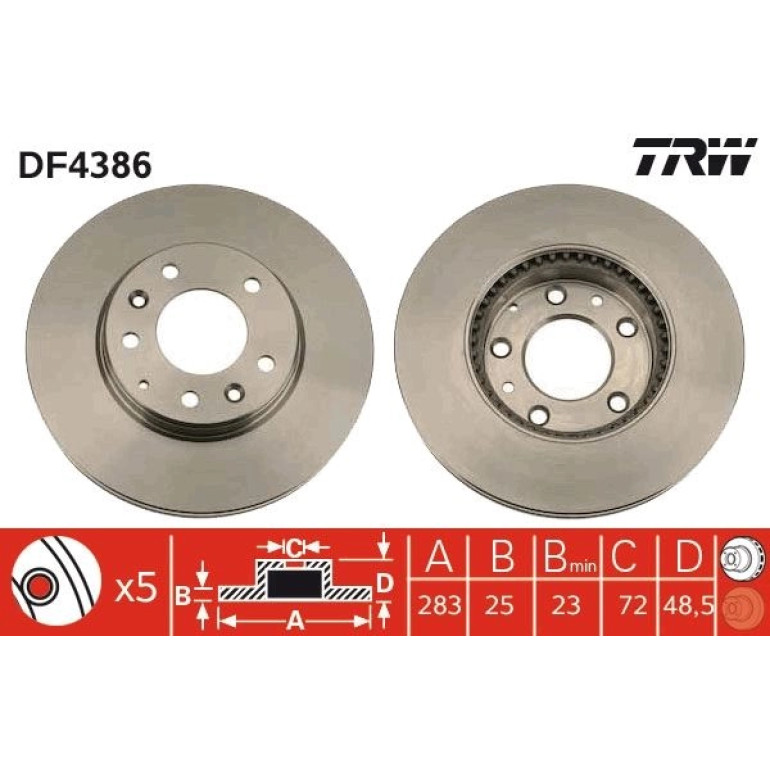 Bremsscheibe Mazda S. 6 DF4386