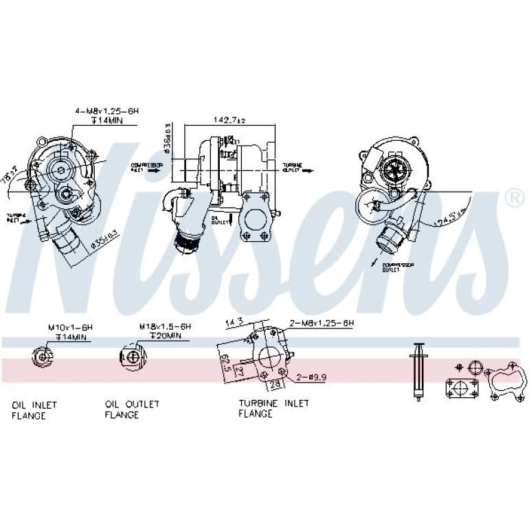 NISSENS Turbolader 93237 NISSENS Turbolader 93237